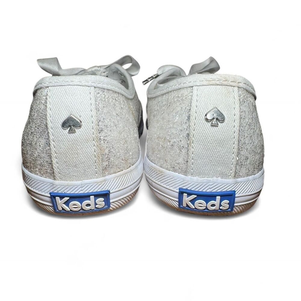 Keds X Kate Spade New York Champion Glitter Wedding Flats Sneakers Sz 7.5 - Picture 5 of 8